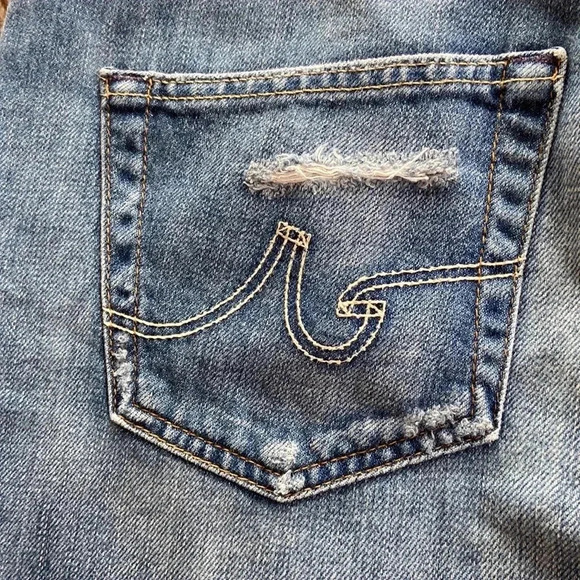 🎉HOST PICK 🎉AG | Ex-Boyfriend Slouchy  Slim 14yrs Destroyed Jeans - Picture 10 of 11